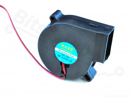 Fan/Ventilator radiaal 80x73x25mm 12VDC